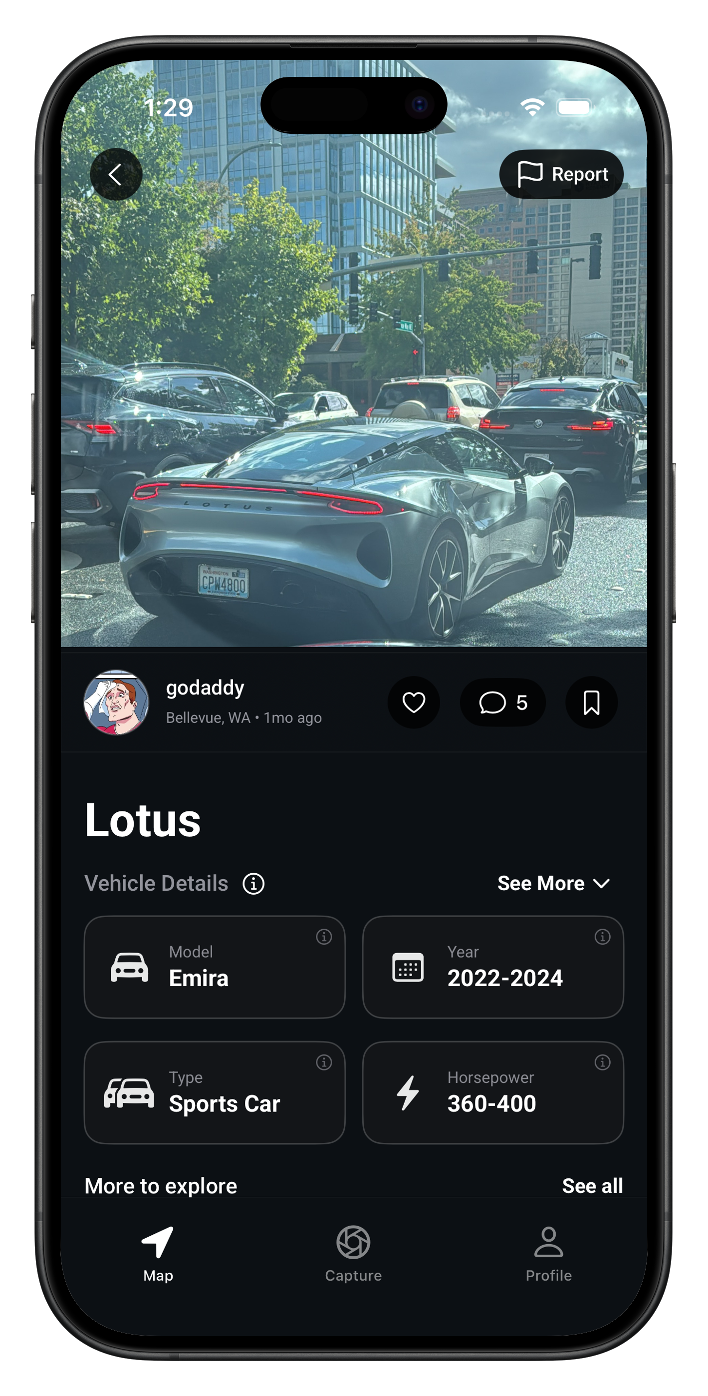 RevvRadar App Screenshot